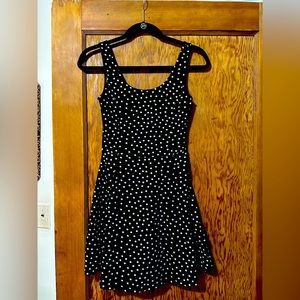 H&M Black Polka Dot Dress Size 4